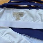 Tehama Tank Racerback Dress Stretch Strap Midi Turquoise Navy Fit Flare, Size S Blue Photo 3