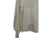 Revolve Line & Dot Ribbed Crew Neck Sweater Women Size Medium Light Blue Balloon Photo 3