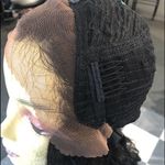 100% Human hair Long Loose curls Natural Black Wig Photo 7