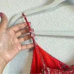 Abel the label Anthropologie‎  Women’s Lola Red Hi-Low Maxi Dress Size XS Photo 8