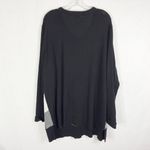 Woman Within Plus Size 2X Sweater 26W 28W Pullover Black White Check Crew 1388 Photo 1