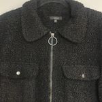 Very J MOVING SALE Black Sherpa zip up jacket Photo 2