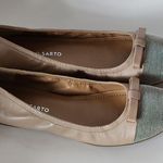 Franco Sarto Centara 2 Nude Mesh Metal Captoe Bow Ballet Flats Size 7½ Photo 4