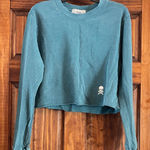 SoulCycle Long Sleeve crop sweatshirt with Skull Logo Small Photo 0