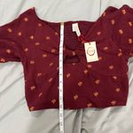 Raga NWT  long‎ sleeve cropped top cut out Medium Photo 3