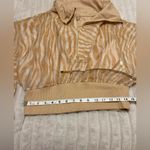 Free People Movement Tan Zebra Print half zip windbreaker Photo 5