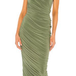 Norma Kamali Norma Kamala Diana Gown In Celadon Photo 0