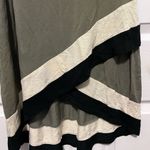 Olive & Oak  green sleeveless dress with beige and black uneven hem sma… Photo 1