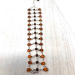 Sterling Silver Baltic Amber,  lace bracelet, 22.2g Photo 4