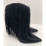 INC Boots Size 5.5 Black Western Ankle Booties Pointed Toe Evening Shoes NEW Black Photo 2