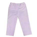 Jones New York Jones NY pink pinstripe seersucker capri pants Photo 3