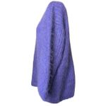 Vintage Oversized Purple Mohair Wool Sweater Rebecca Moses 90s Fashion Crewneck Size L Photo 2