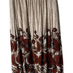 Source Unknown Max Studio Large Bohemian Floral Maxi Skirt High Waisted Elastic Waist Peasant Photo 0