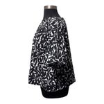 Wildfang Essential Boxy Top Paintbrush Strokes Size 3X Black Photo 2