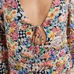 For Love & Lemons  June Mushroom Dress NWT XS Retro Keyhole Mini Multicolor Flora Photo 1