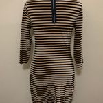 Xhilaration Tan/Black Stripe Bodycon Medium Dress Photo 3