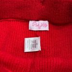 Pink Lily Cozy Red Knit Ribbed Flare Pants Photo 4