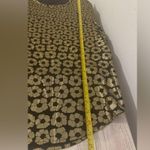 Equipment  FEMME Metallic Gold Flowers RILEY TEE SILK Luxe Office Dressy Size XS Photo 3
