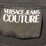 Versace Jeans Couture Unisex Medium Black Bubble 3D Letters Crewneck Sweatshirt Photo 2