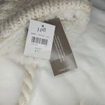 J. Jill Ivory Knit Hat with Furry Pom Poms NWT Photo 5
