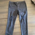 Mossimo Supply Co Mossimo Dark Wash Distressed Mid Rise Denim Jeggings Size 8 Photo 1