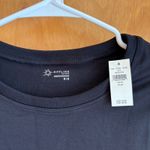 OFFLINE by Aerie Black Seamless Ribbed Cropped Long Sleeve Top M M Size M Photo 3