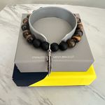 Nautica  Tiger Eye Beaded Feather Charm Bracelet,‎ Uni Sex, Brown/Black, NWT Photo 11
