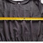 Short Sleeves Tiered Open Back Jumpsuit shorts Black romper size Large Photo 8