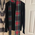 J.Crew Merino Wool Sweater mockneck tartan scarf women’s medium Photo 5