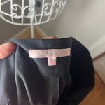 Rebecca Taylor  Eyelet Crochet Trim Side Black Cotton Tailored Pants Size 10 Photo 4