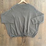 Oska Cashmere Blend Drawstring Waist Oversize Cardigan Sweater Light Brown Large Photo 6