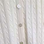 Vintage‎ 60’s chunky knit sweater cape poncho Light ivory Size M Photo 5