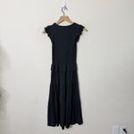 Nation Ltd Fabienne Fused Ruffle Smocked Dress in Jet Black Womens Size XS Photo 5