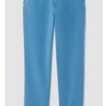 Everlane $98 New  Organic Cotton Straight Leg Pant - Blue - size 2 Photo 0