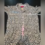 Victoria's Secret Black & White Leopard Print Nightgown w/ pink bow accents NWT Photo 10
