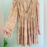 For good women’s mini dress floral print puffy long sleeves size S Photo 13