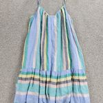 Rails  Womens Ari Dress Small Blue Jamaica Stripe Spaghetti Strap V Neck Sundress Photo 13