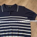 Top Shop Short Sleeve Navy Blue Sweater ~ Preppy Academia ~ Women’s Size 12 Photo 6