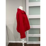 Chico's  Red Blazer Jacket Size 2 Button Front Collared Lightweight Womens Photo 3