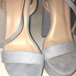 Wild Diva Baby Blue Suede Heels Photo 3
