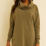 Urban Outfitters oversized sweatshirt dress with pockets crow turtleneck Photo 0