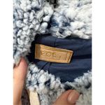 POL Blue Teddy Sherpa Fleece Hoodie Sweatshirt Pullover Women's Sz L Photo 2