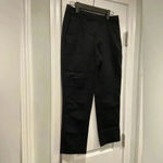 Boden Richmond Pants Cropped Ankle Pants Black Stretch Flat Front Pockets Size 4 Photo 3