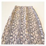 American Eagle  Snake Print Midi Straight Skirt Photo 7
