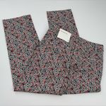 Loft The Riviera Slim Floral Colorful Cropped Pants Size 4 NWT Photo 1