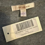 Skies Are Blue NWT  embroidered cold shoulder sweater gray size S Photo 5