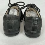 Women's Finn Comfort SoHo Germany Black Leather Sneaker Sz 41/10 Silver Sparkles Photo 4
