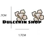 925 Enamel Camellia Earrings Paris style Womens Jewelry White Black Photo 10