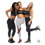 ACBikinis NWT Angel Competition Bikinis logo sports bra in Black size medium Photo 1