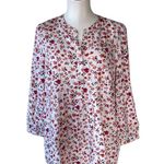 BeachLunchLounge NWT Beach Lunch Lounge Annina Printed Blouse In Pink Cosmos Photo 7